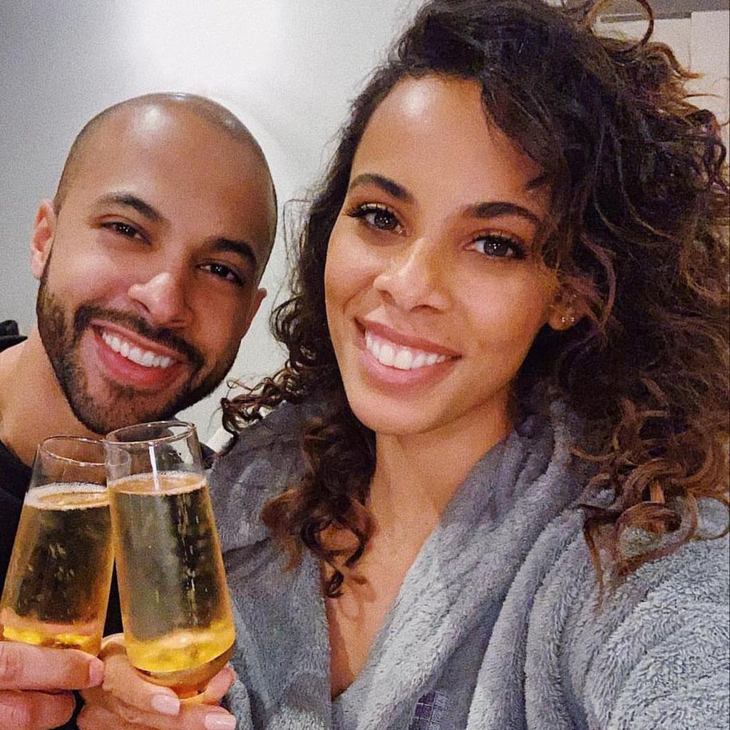 Rochelle Humes mit ihrem Mann Marvin, Februar 2020