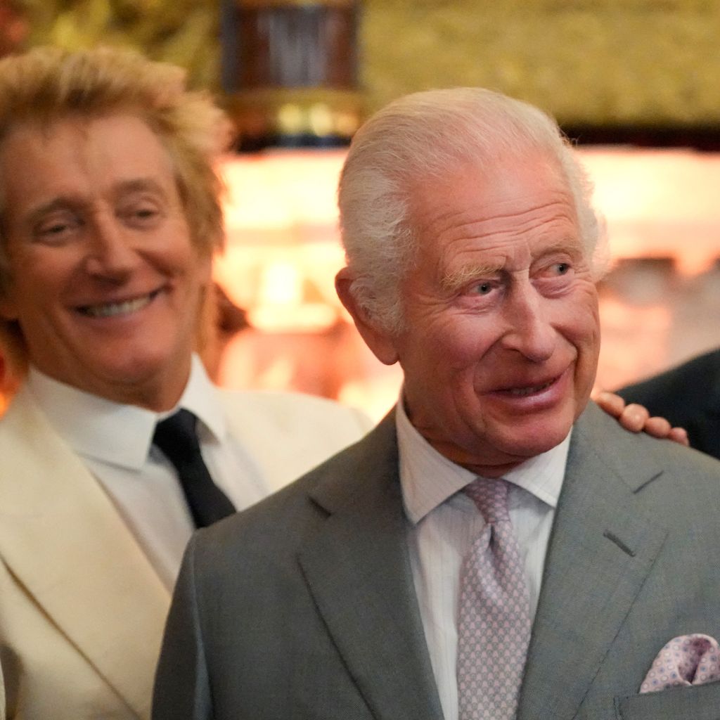 Rod Stewart, König Charles und David Beckham, London 2024