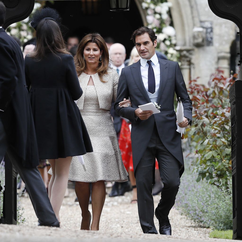 Roger Federer mit seiner Ehefrau Mirka