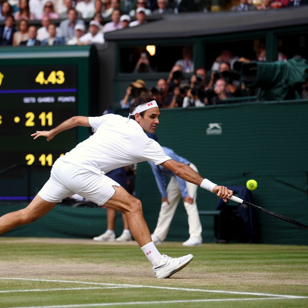 Roger Federer im Wimbledon-Finale 2019
