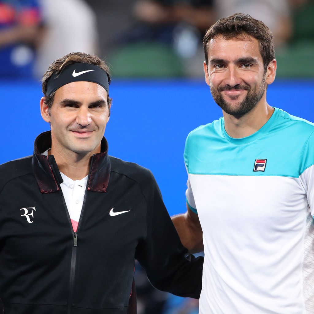 Roger Federer und Marin Čilić