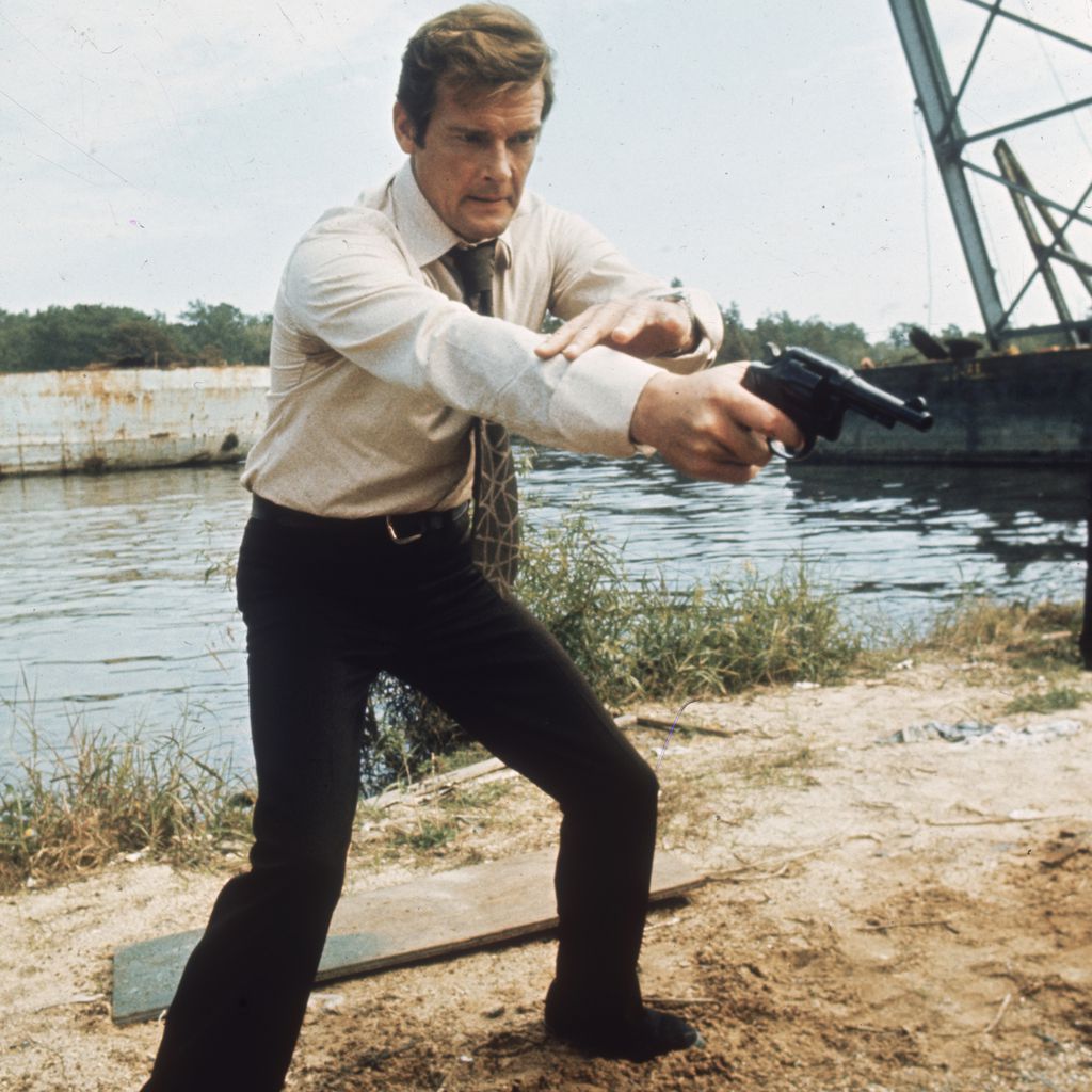 Roger Moore als James Bond in "Live and Let Die", 1973