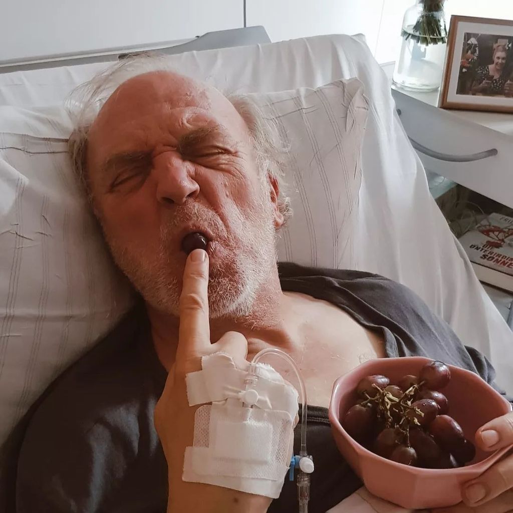 Roland Heitz im April 2022 im Krankenhaus
