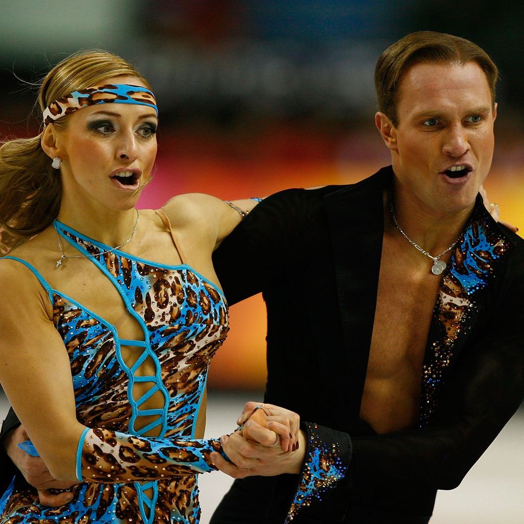 Roman Kostomarow und seine Eislaufpartnerin Tatiana Navka, 2006