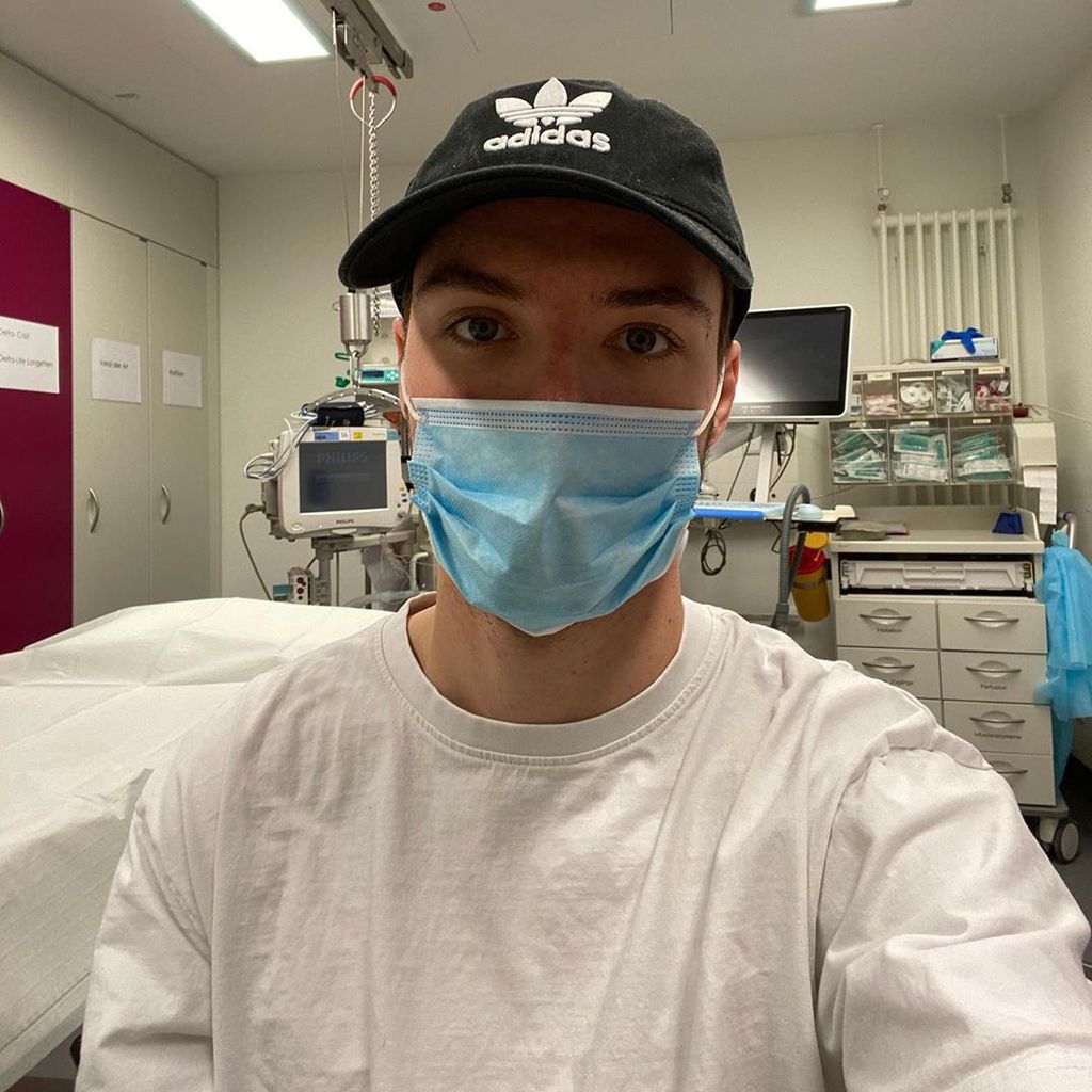 Roman Lochmann im Krankenhaus im Juni 2020