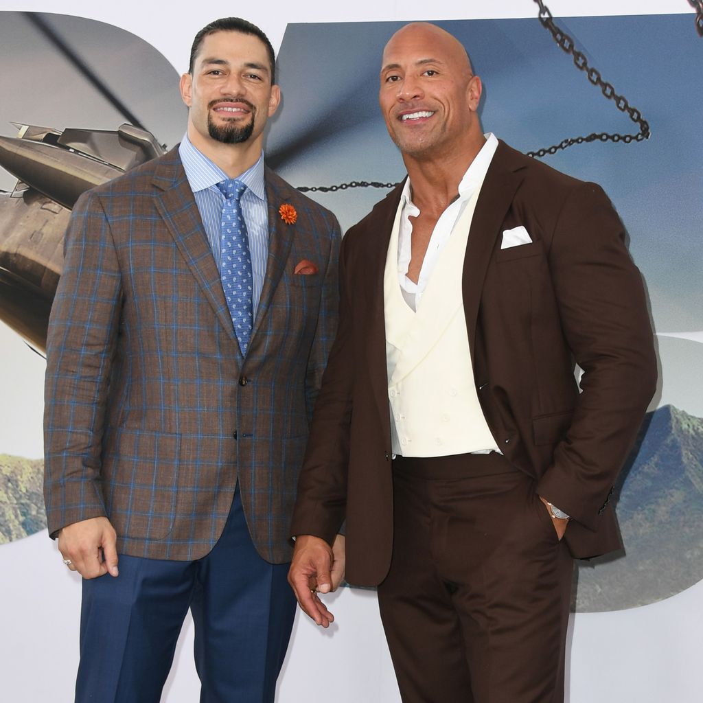 Roman Reigns und Dwayne Johnson im Juli 2010