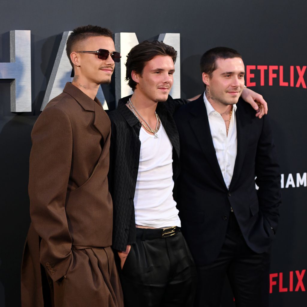 Romeo, Cruz und Brooklyn Beckham, Oktober 2023
