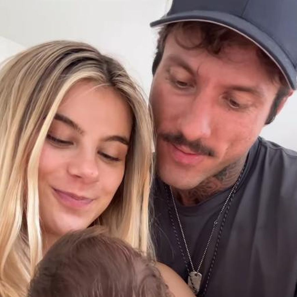 Romina Palm und Christian Wolf und Tochter Hazel im Juni 2025