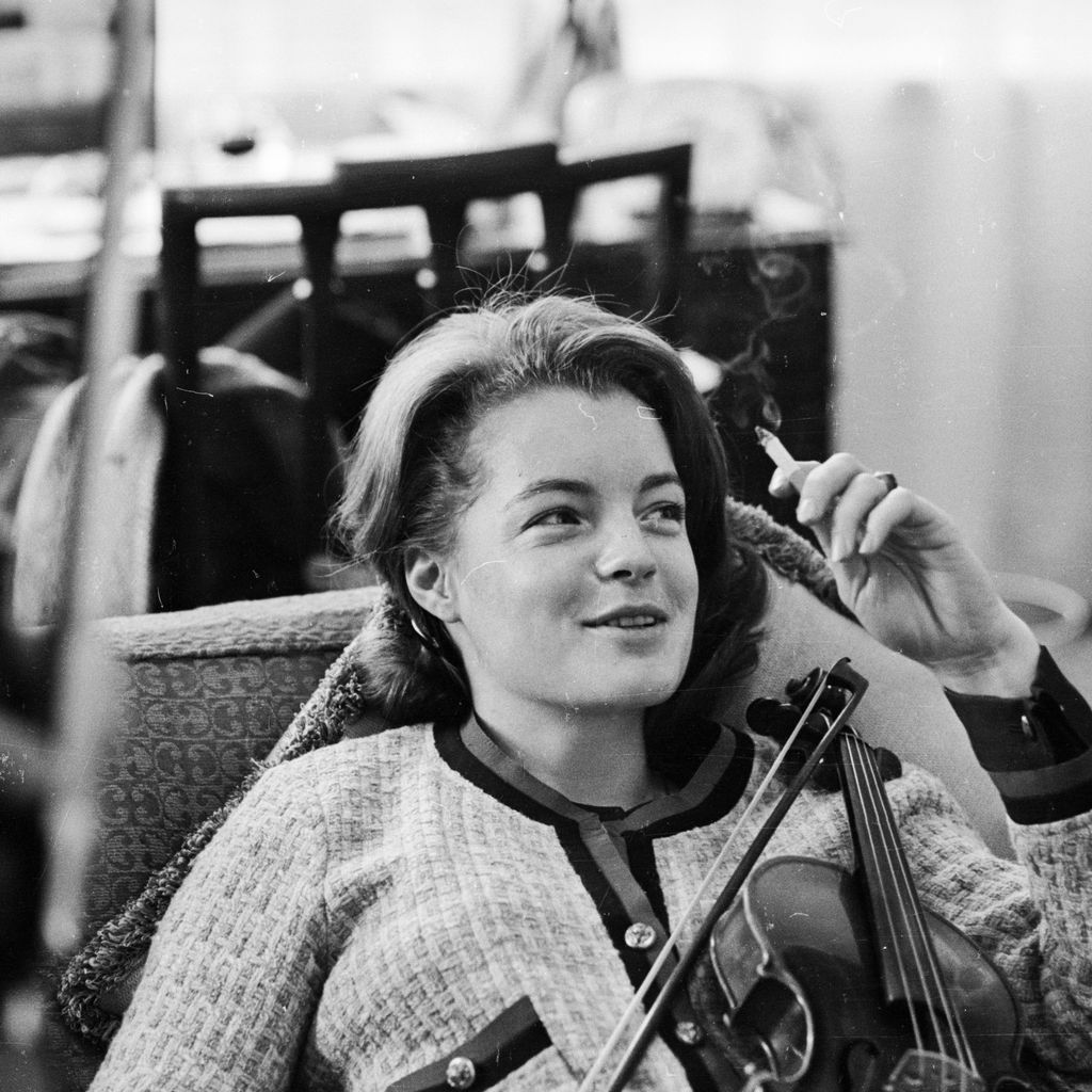 Schauspielerin Romy Schneider im Jahr 1962