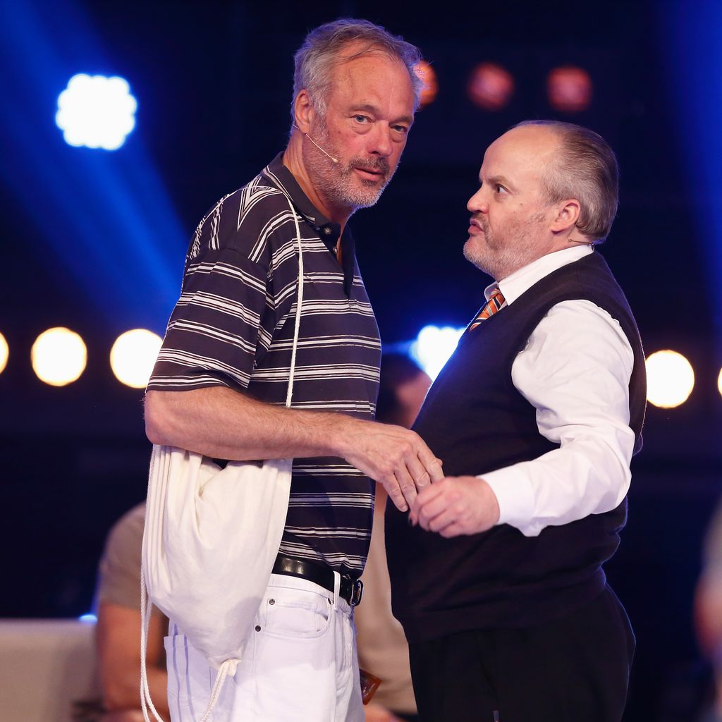 Ronald Schill und Hubert Kah im "Promi Big Brother"-Finale 2014