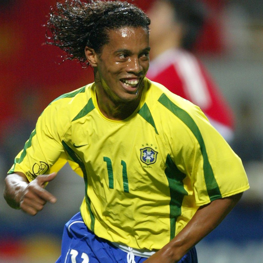Ronaldinho bei der WM in Korea im Juni 2002