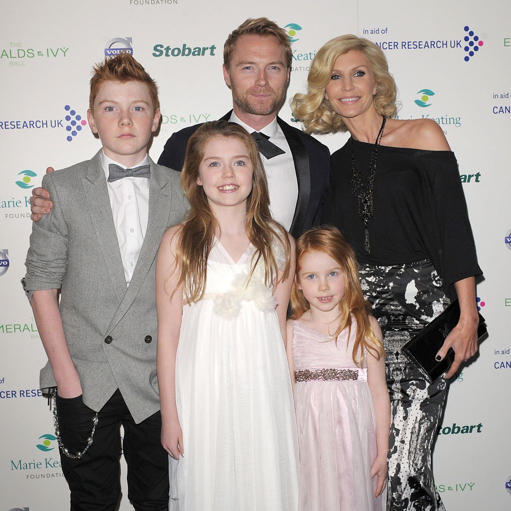Ronan Keating mit seiner Ex-Frau Yvonne und den Kindern Jack, Melissa und Ali