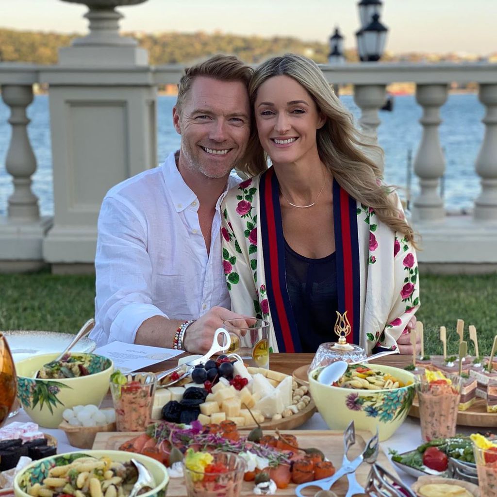 Ronan und Storm Keating an ihrem Hochzeitstag im Jahr 2020