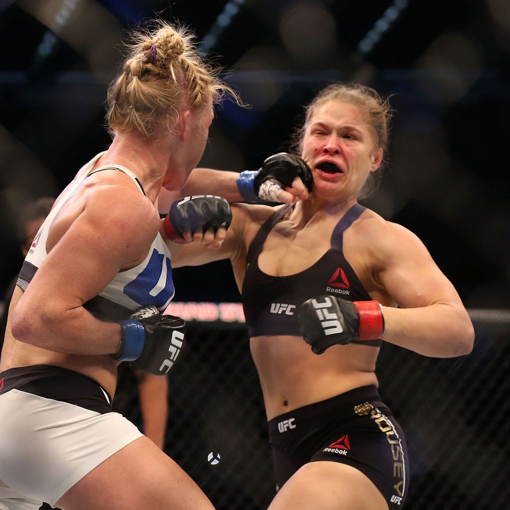 Ronda Rousey im UFC-Kampf gegen Holly Holm in New York