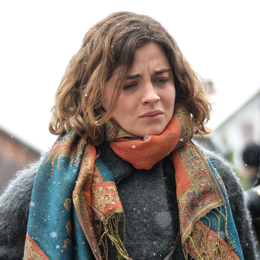Ronja Forcher bei der Trauerfeier von Schauspieler Siegfried Rauch