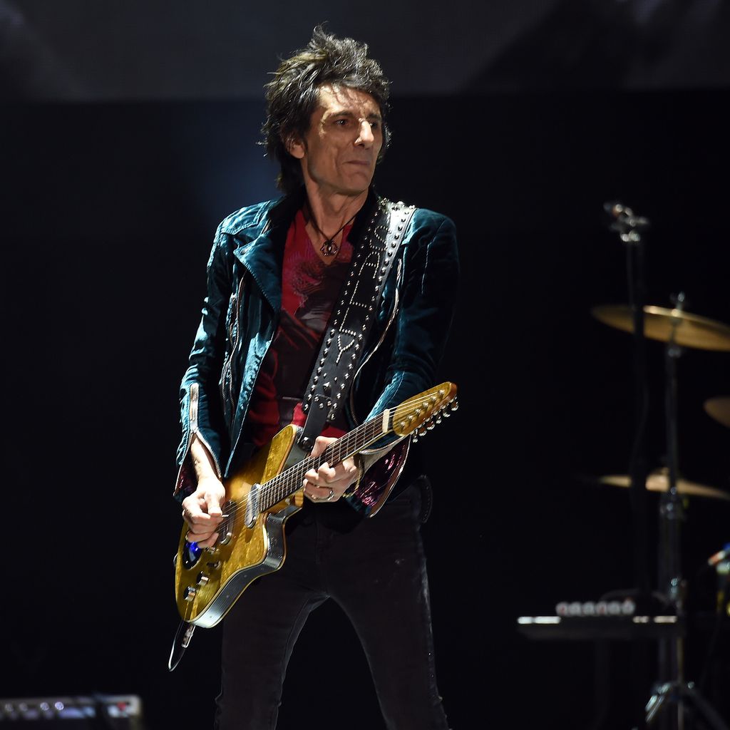 Ronnie Wood bei einem Rolling-Stones-Konzert