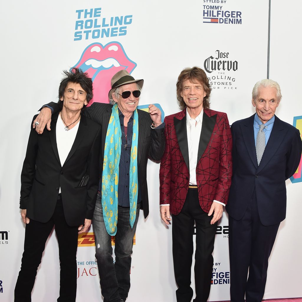Ronnie Wood, Keith Richards, Mick Jagger und Charlie Watts im November 2016 in New York