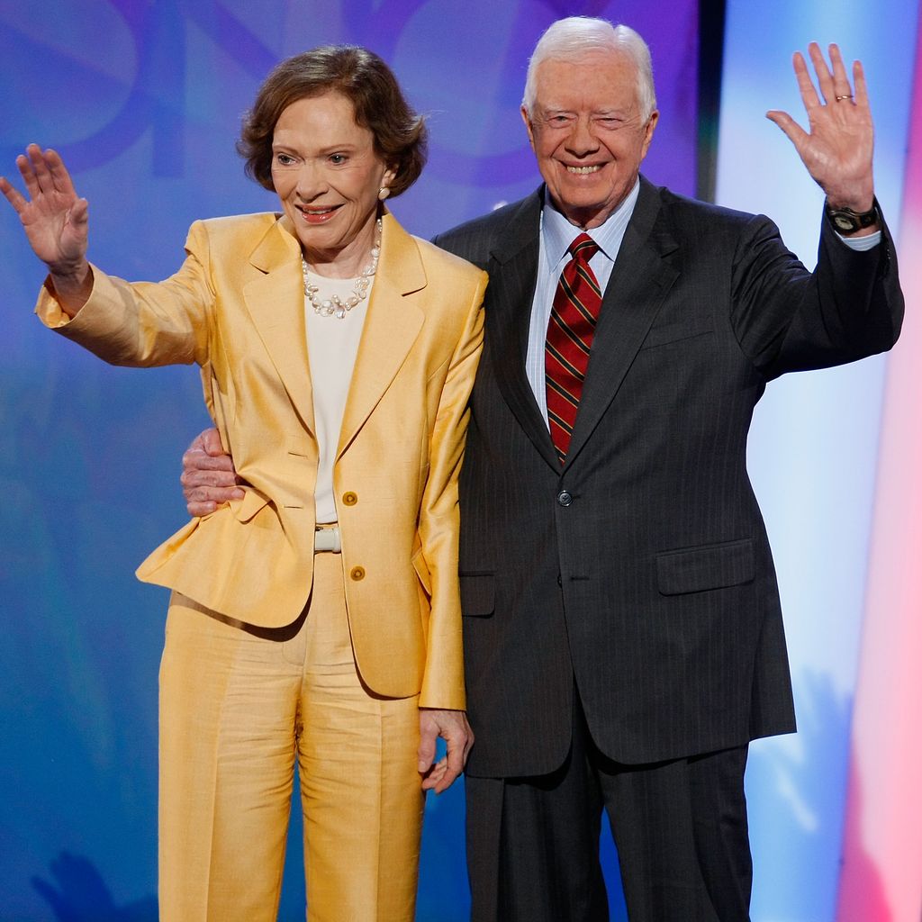 Rosalynn mit ihrem Mann Jimmy Carter beim Parteitag der Demokraten