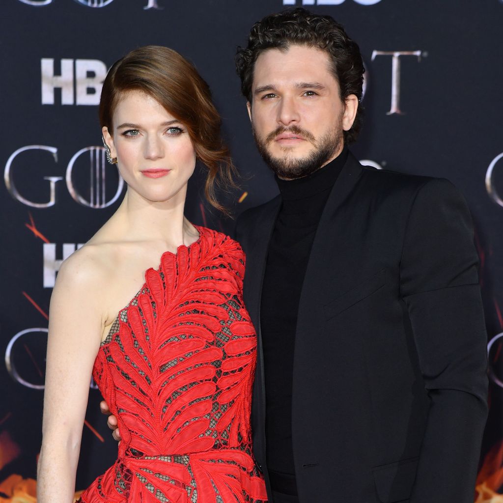 Rose Leslie mit Kit Harington bei der Premiere von "Game of Thrones"