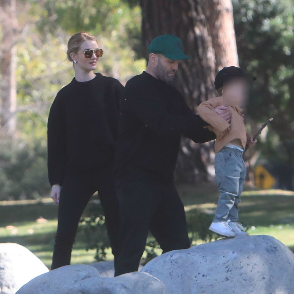 Rosie Huntington-Whiteley Jason Statham und ihr Sohn in Beverly Hills, Februar 2020