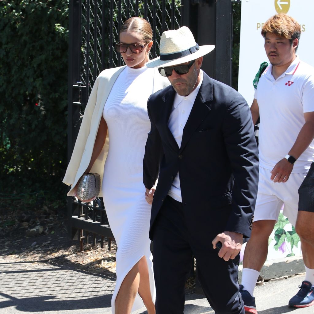 Rosie Huntington-Whiteley und Jason Statham in Wimbledon im Juli 2022