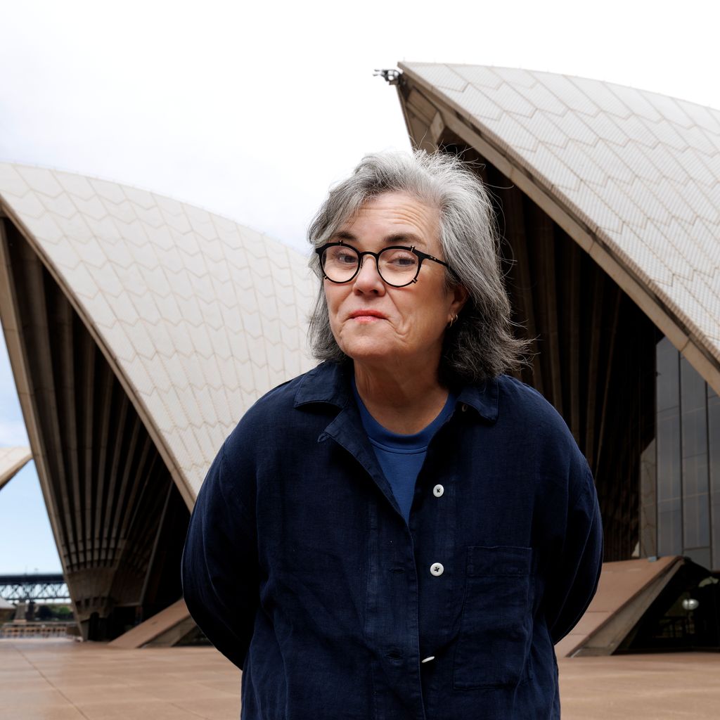 Rosie O'Donnell vor dem Sydney Opera House vor ihrer "Common Knowledge"-Show am 6. Oktober 2025
