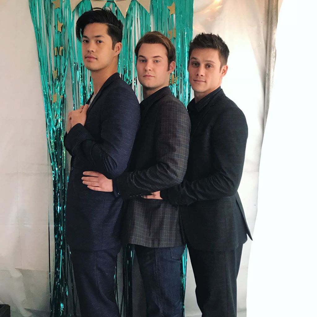 Ross Butler, Justin Prentice und Timothy Granaderos im Juni 2019