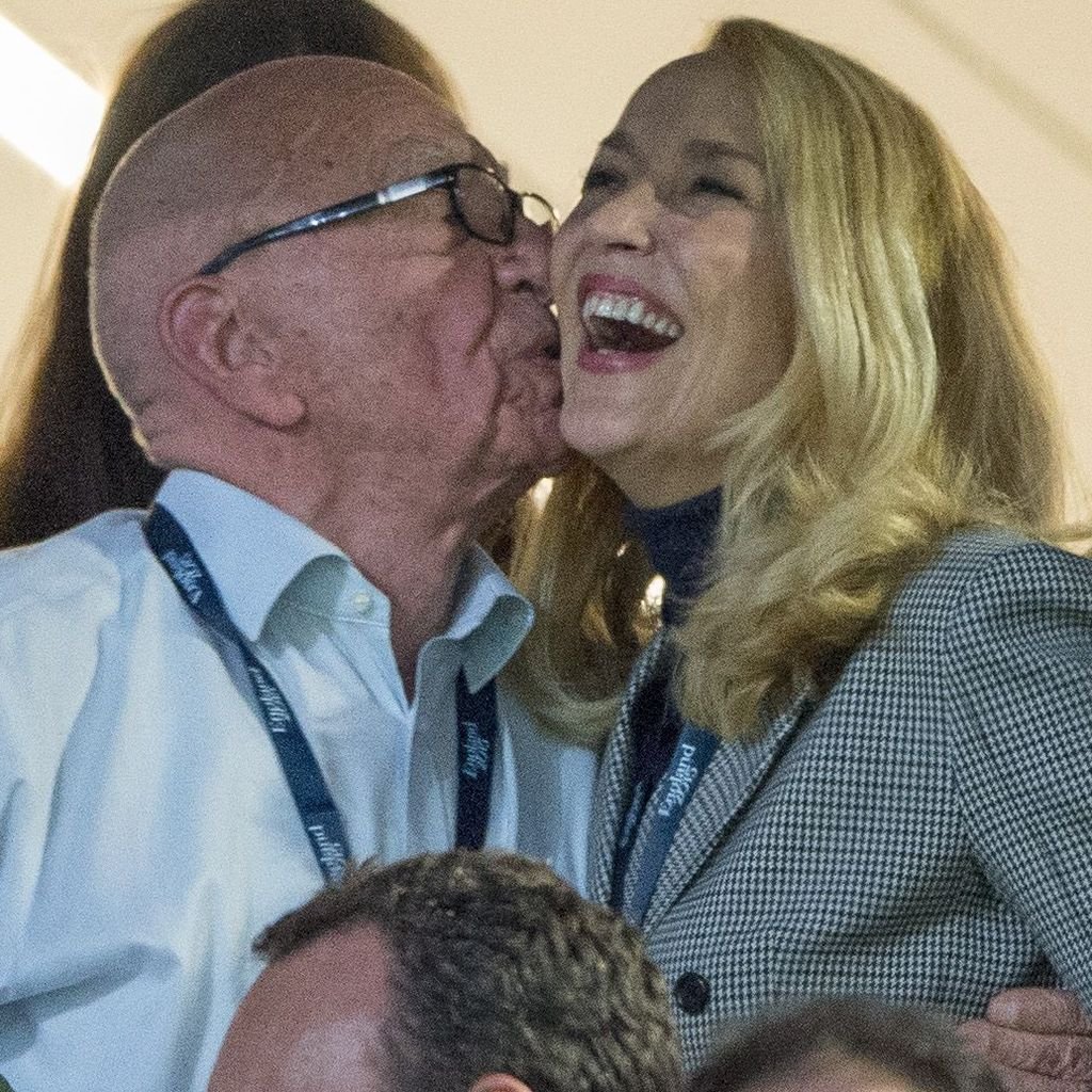 Jerry Hall und Rupert Murdoch
