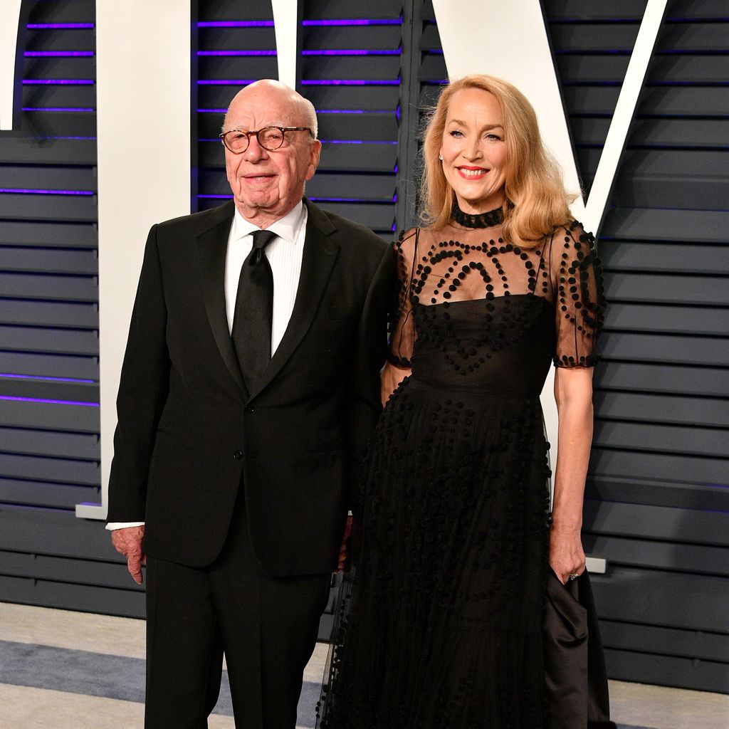 Rupert Murdoch und Jerry Hall bei der Vanity Fair Oscar Party