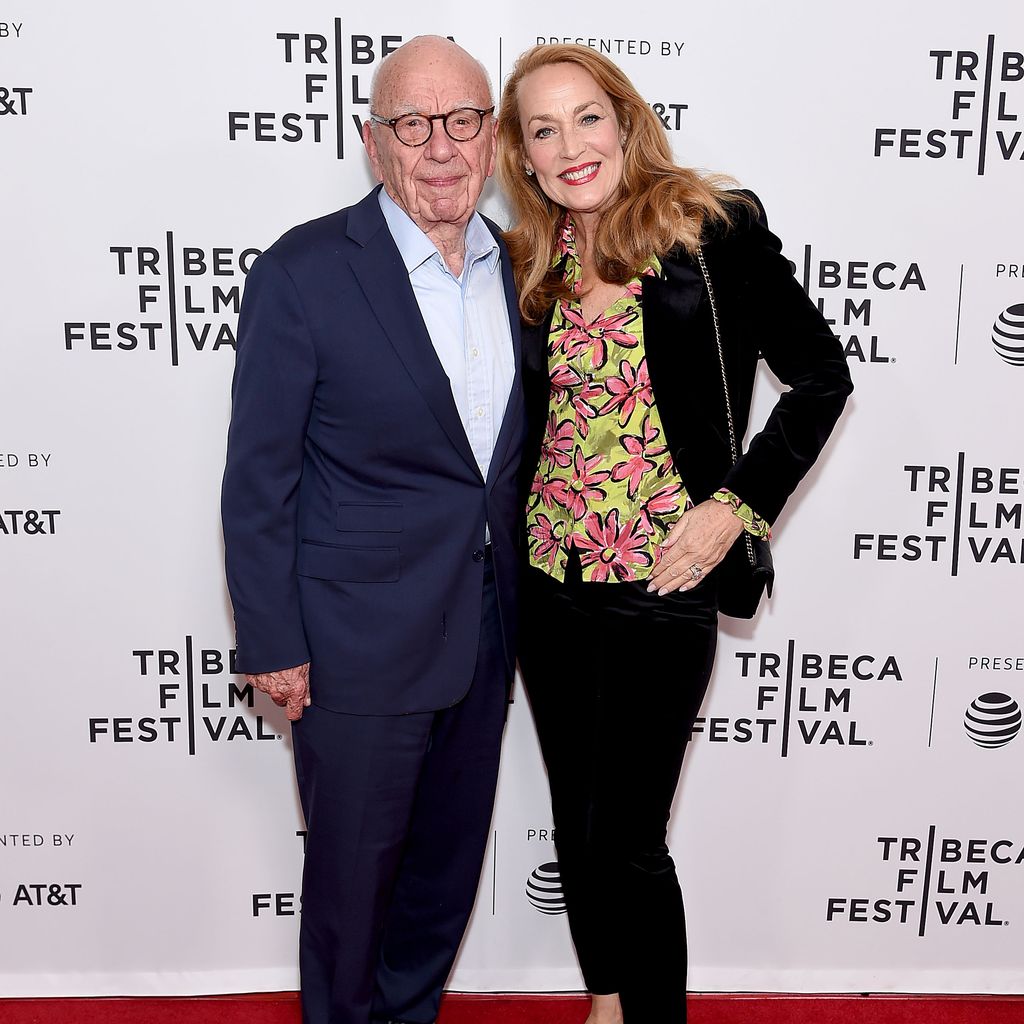 Rupert Murdoch und Jerry Hall