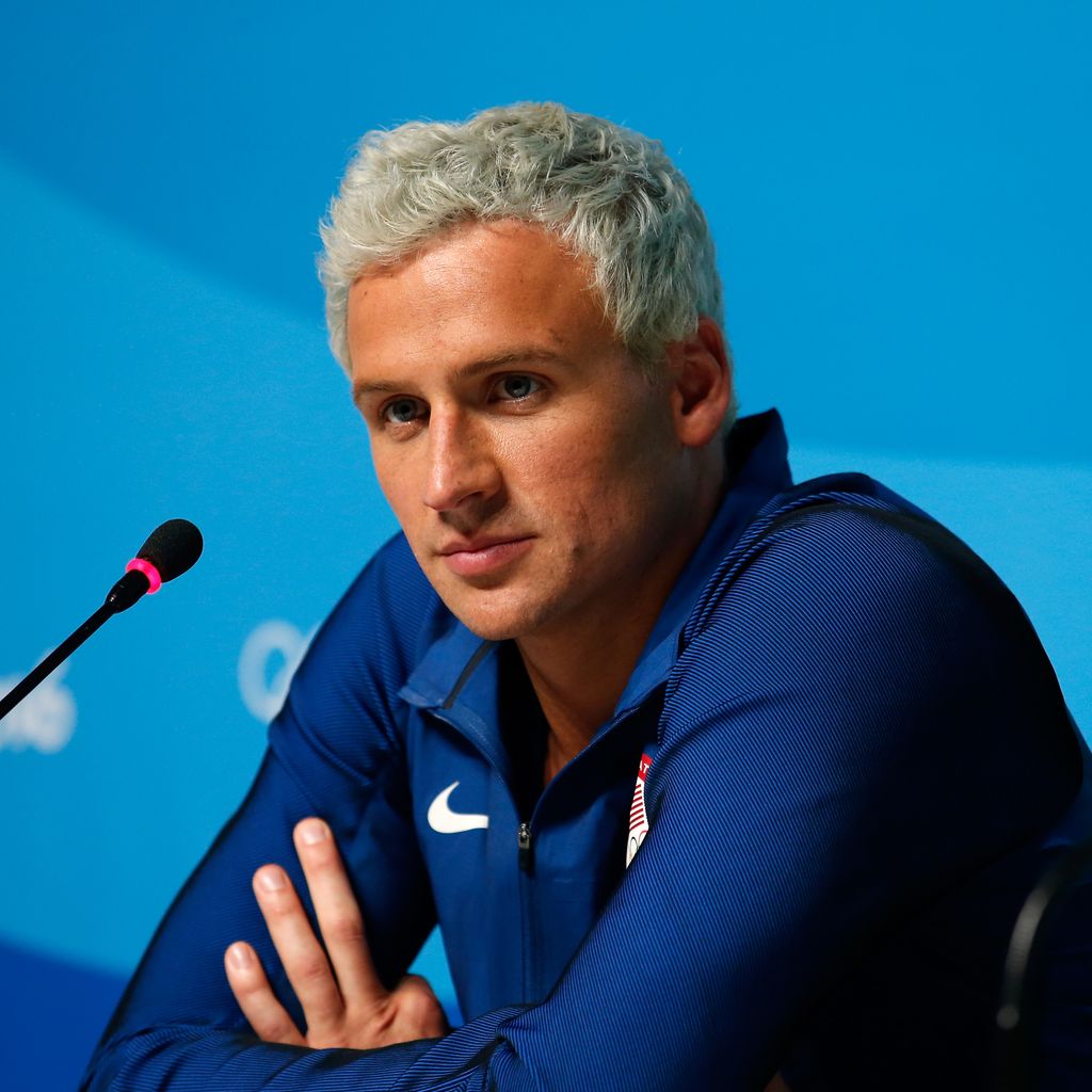 Ryan Lochte bei einer Olympia-Pressekonferenz