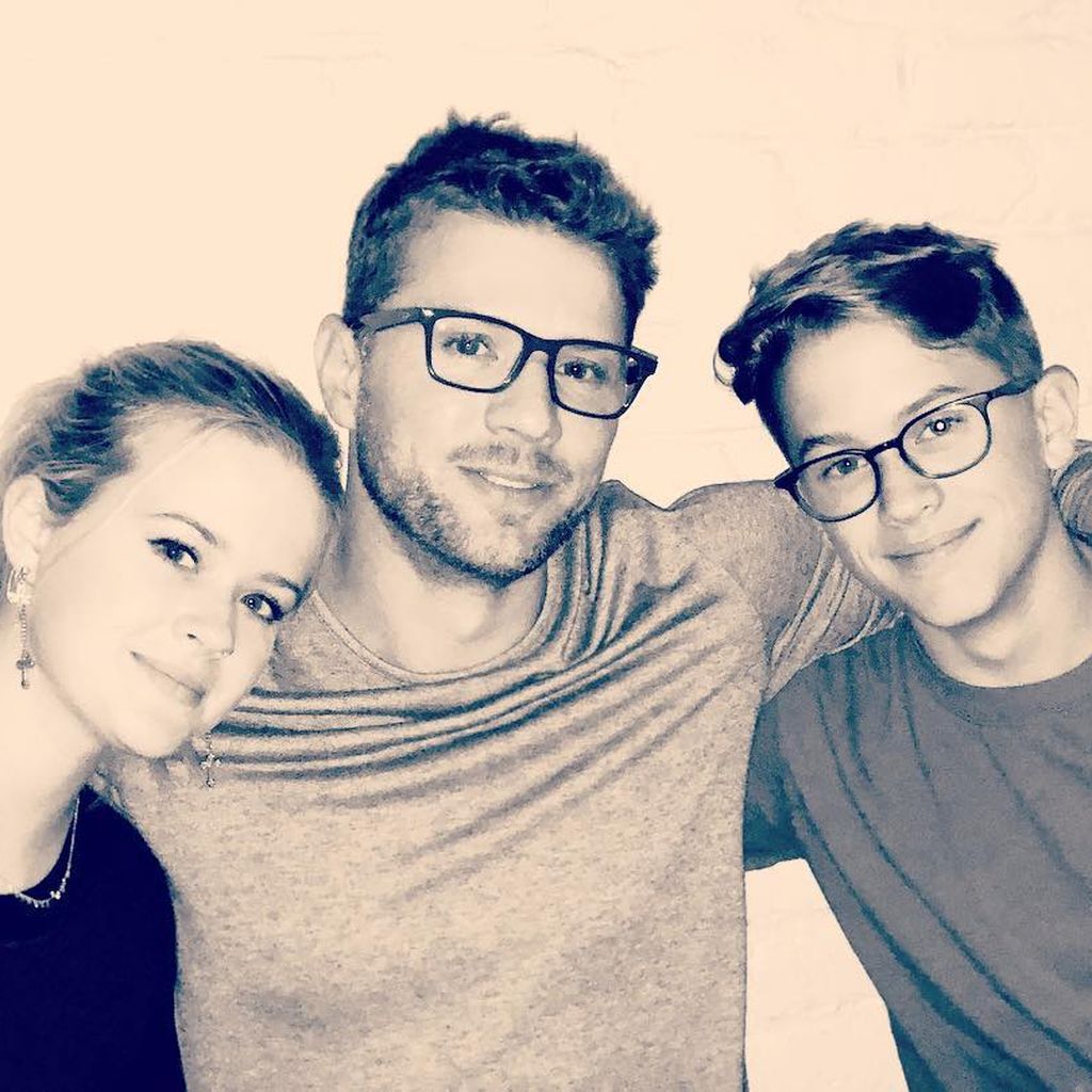 Ryan Phillippe mit seinen Kindern Ava und Deacon, 2018