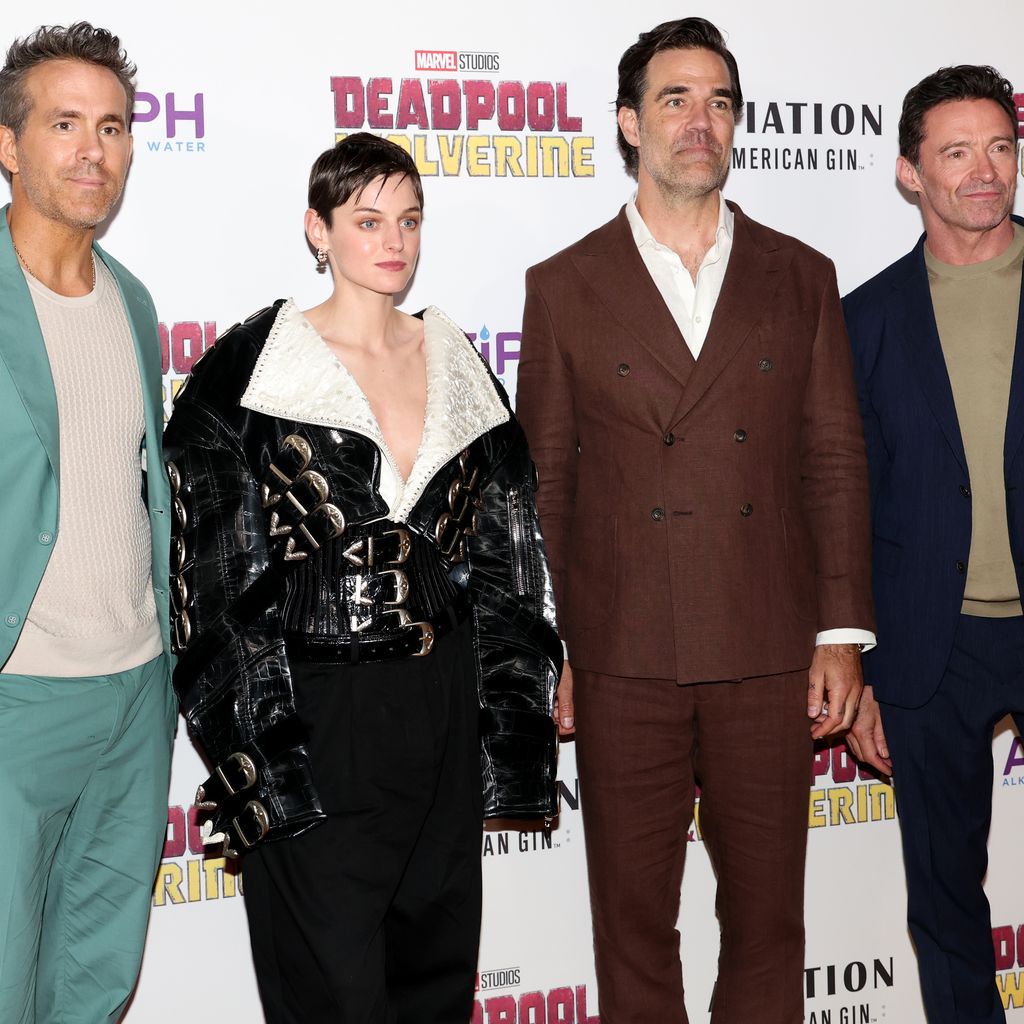 Ryan Reynolds, Emma Corin, Rob Delaney und Hugh Jackman