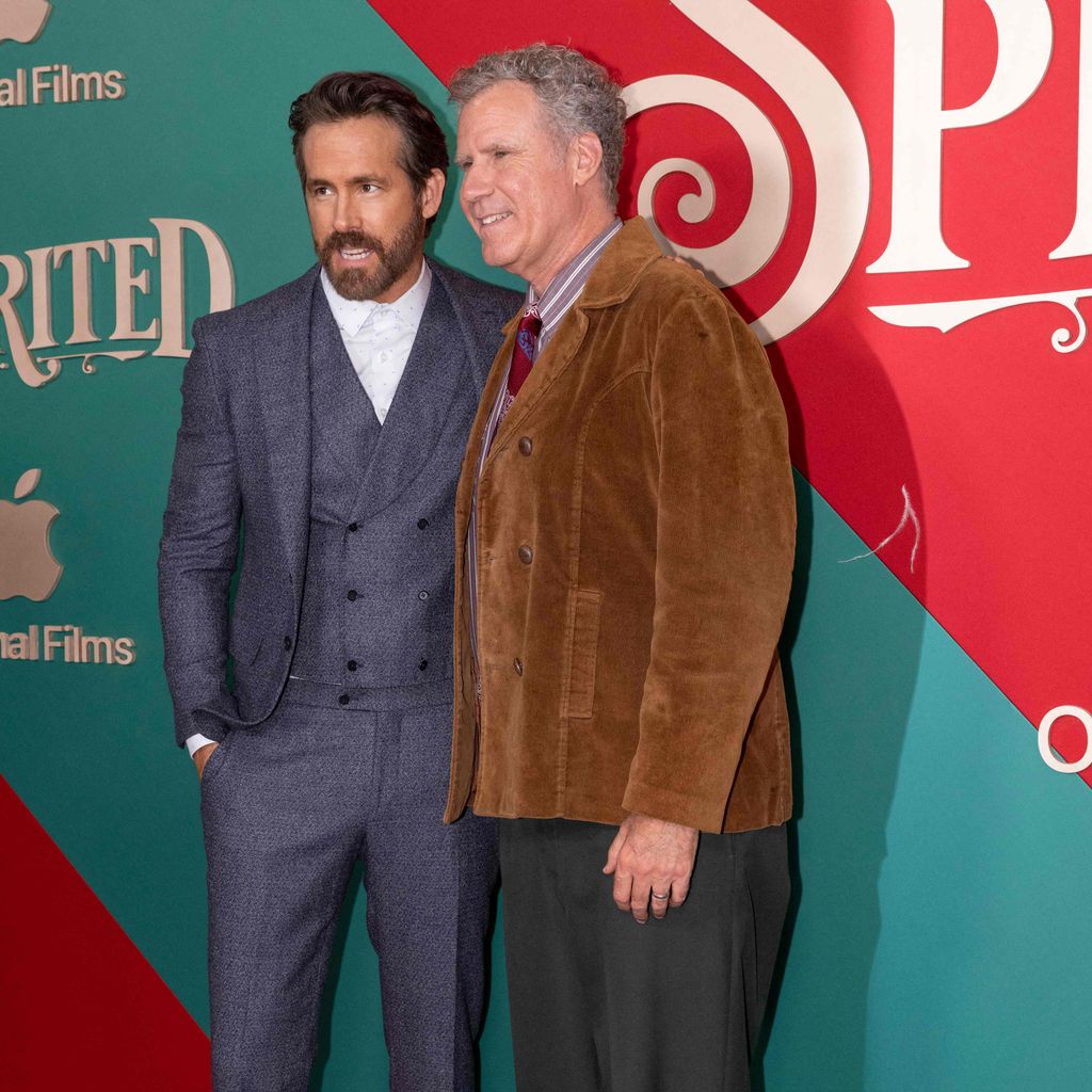 Ryan Reynolds und Will Ferrell bei der Premiere von "Spirited"