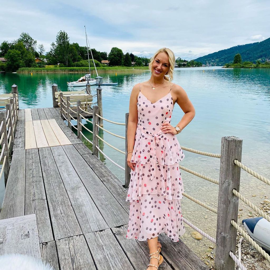 Sabine Lisicki im Juli 2021 am Tegernsee in Bayern