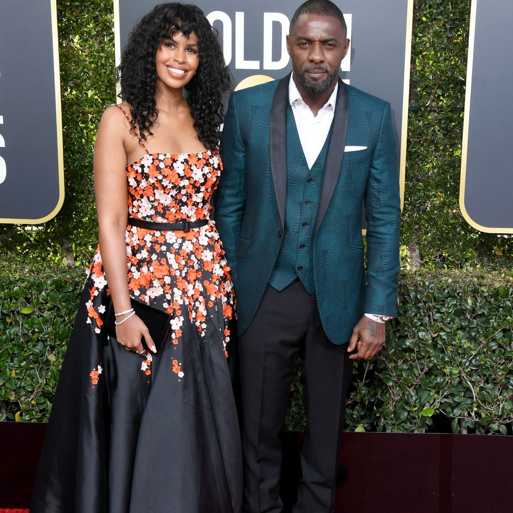 Sabrina Dhowre und Idris Elba bei den Golden Globes