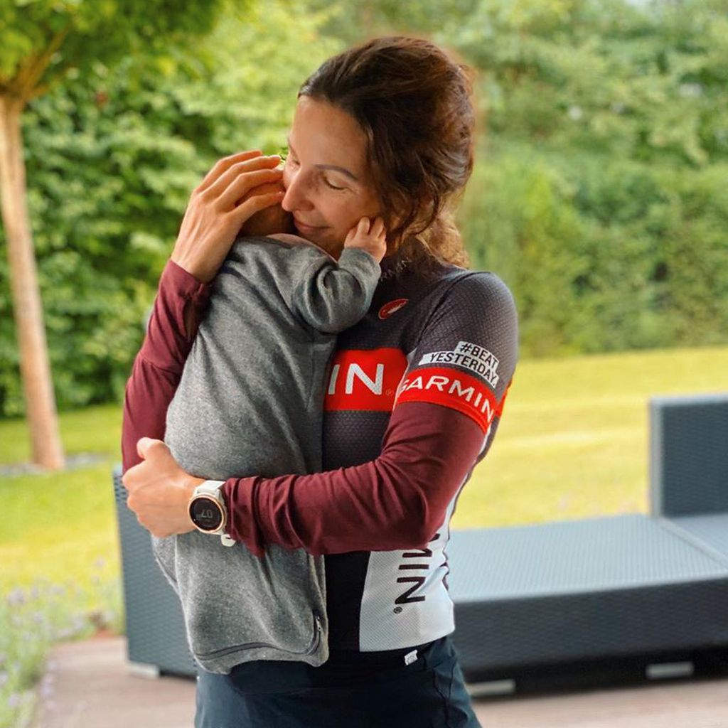 Sabrina Mockenhaupt und ihre Tochter Ruby