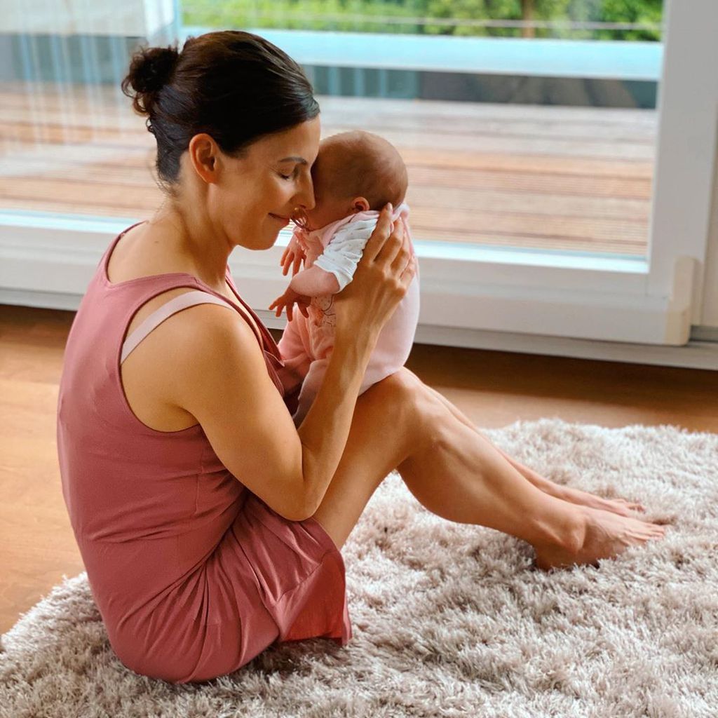 Sabrina Mockenhaupt mit ihrer Tochter Ruby