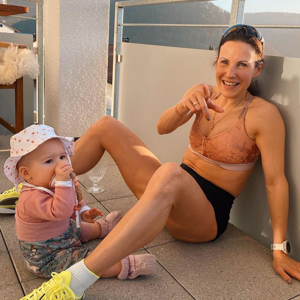 Sabrina Mockenhaupt und ihre Tochter Ruby