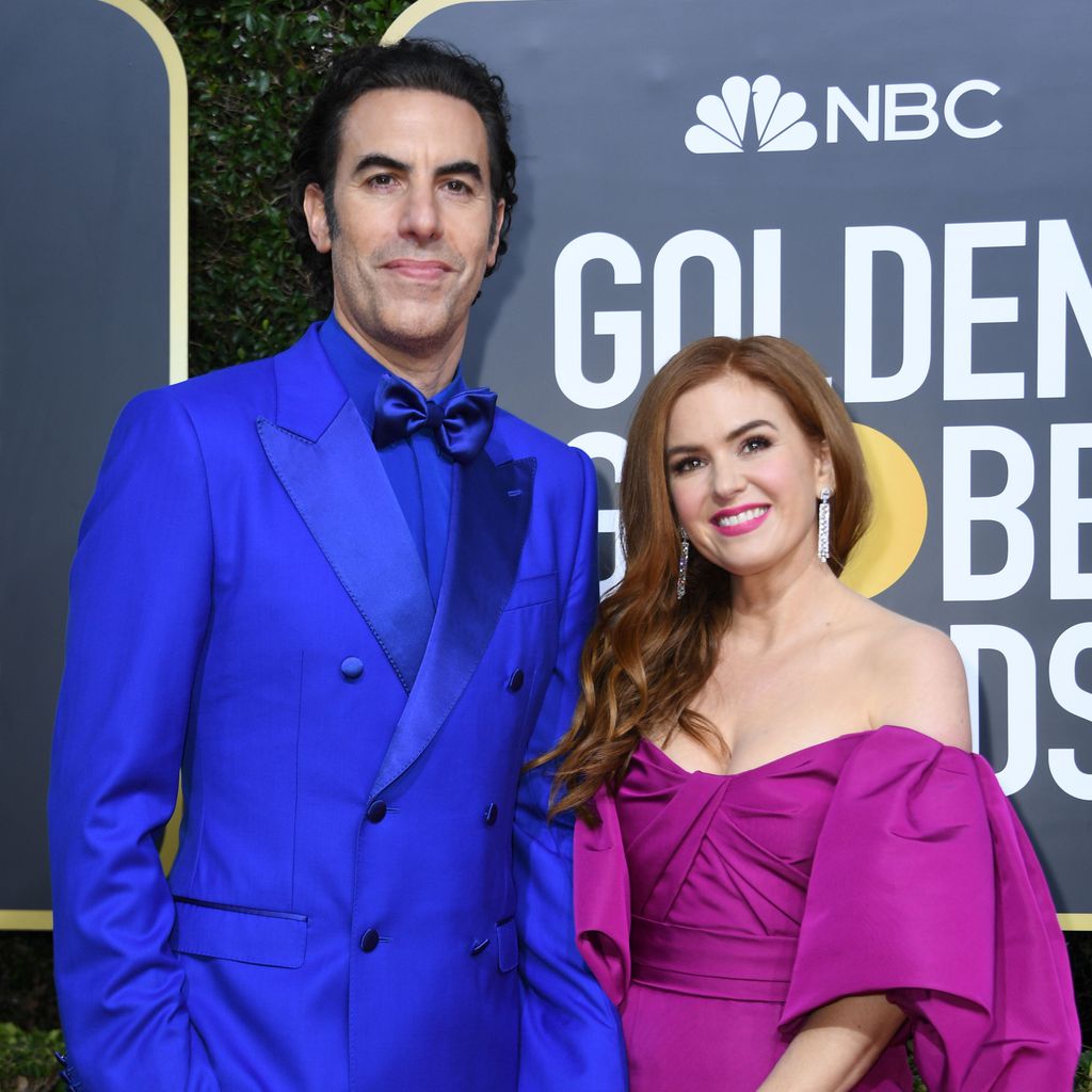 Sacha Baron Cohen und Isla Fisher bei den Golden Globes 2020