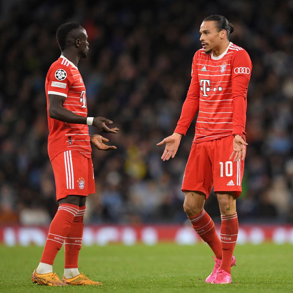 Sadio Mané und Leroy Sané, FC Bayern München-Spieler