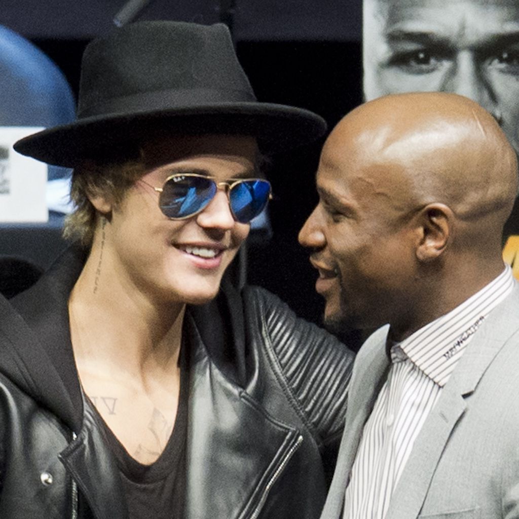 Justin Bieber und Floyd Mayweather