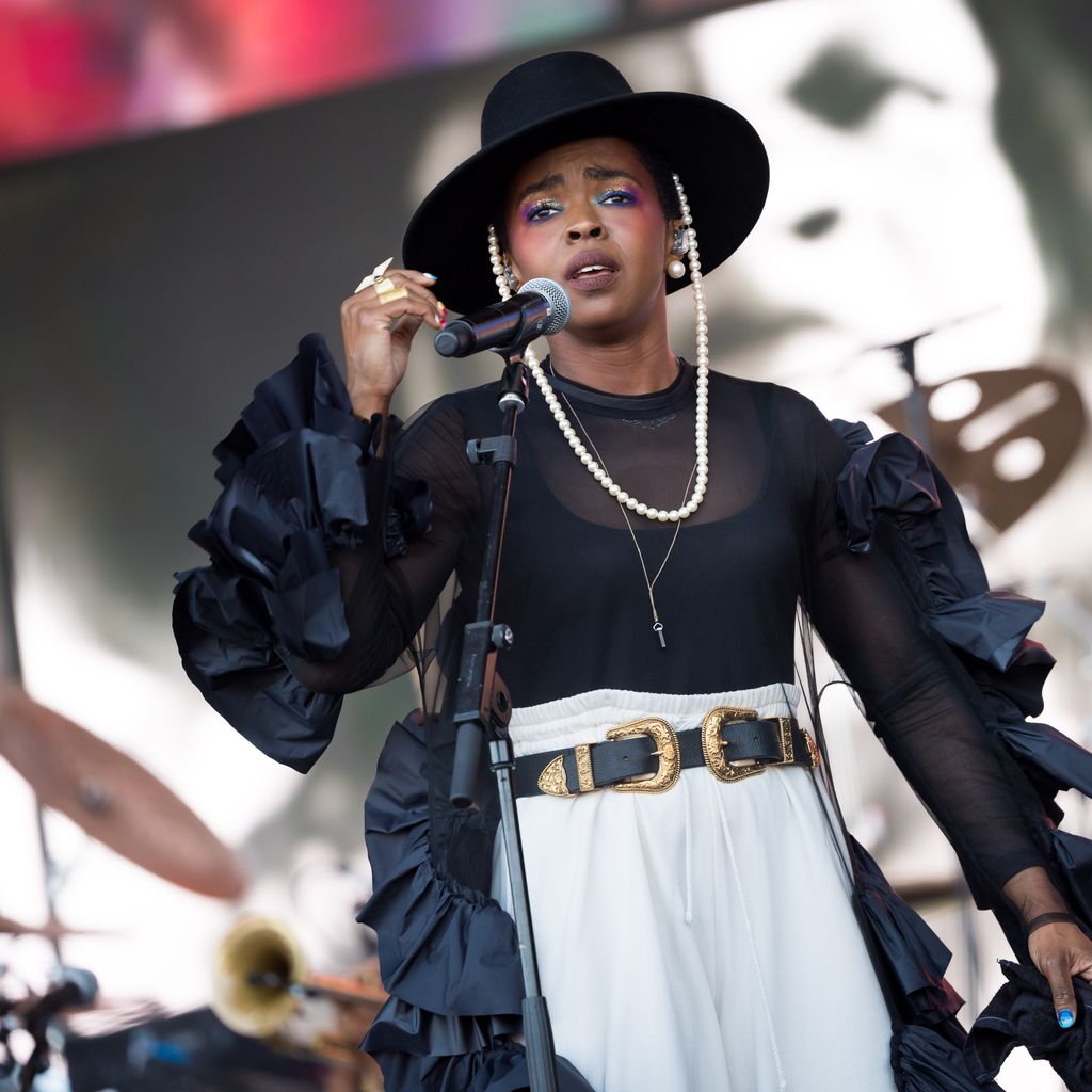 Sängerin Lauryn Hill beim Glastonbury Festival in England, 2019