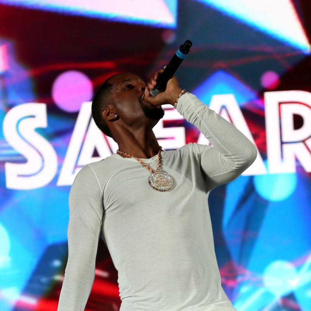 Rapper Safaree Samuels bei einem Konzert in Los Angeles