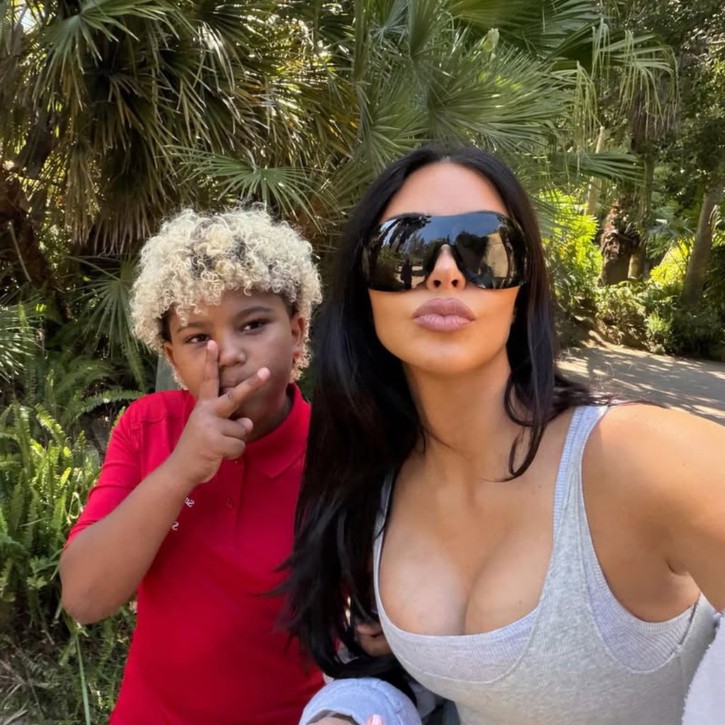 Saint West und Kim Kardashian