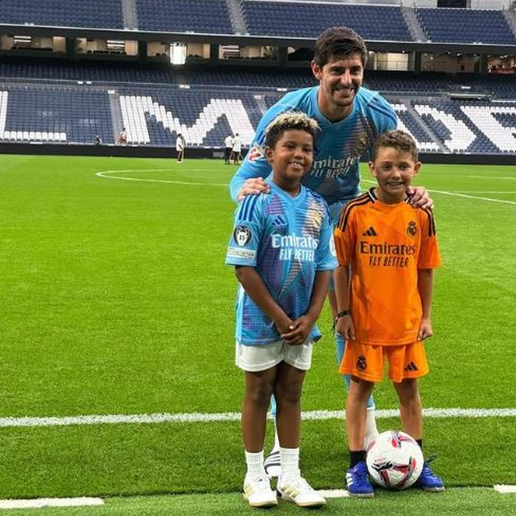 Kim Kardashians Sohn Saint West und Torwart Thibaut Courtois