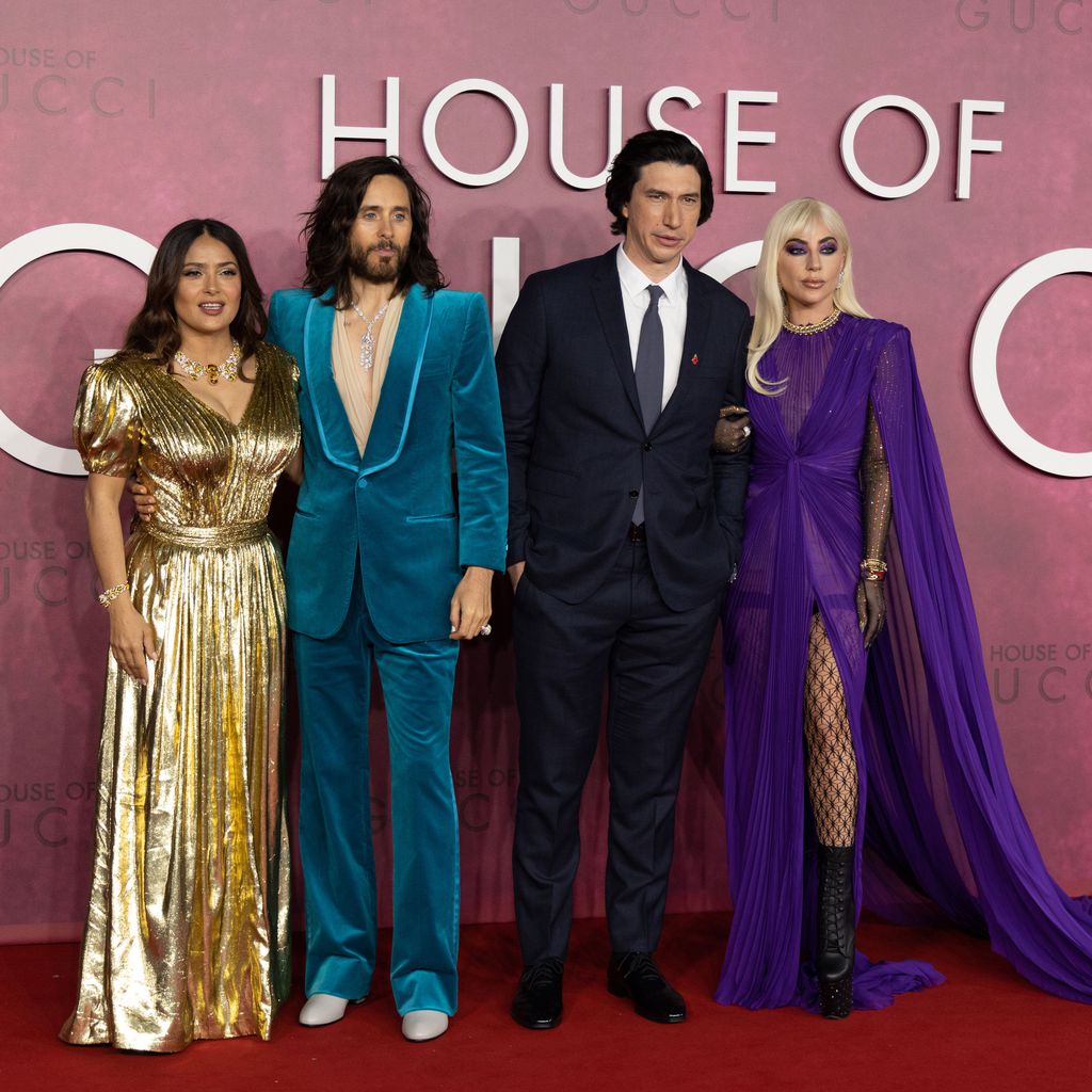 Salma Hayek, Jared Leto, Adam Driver und Lady Gaga bei der Premiere von "House of Gucci" in London