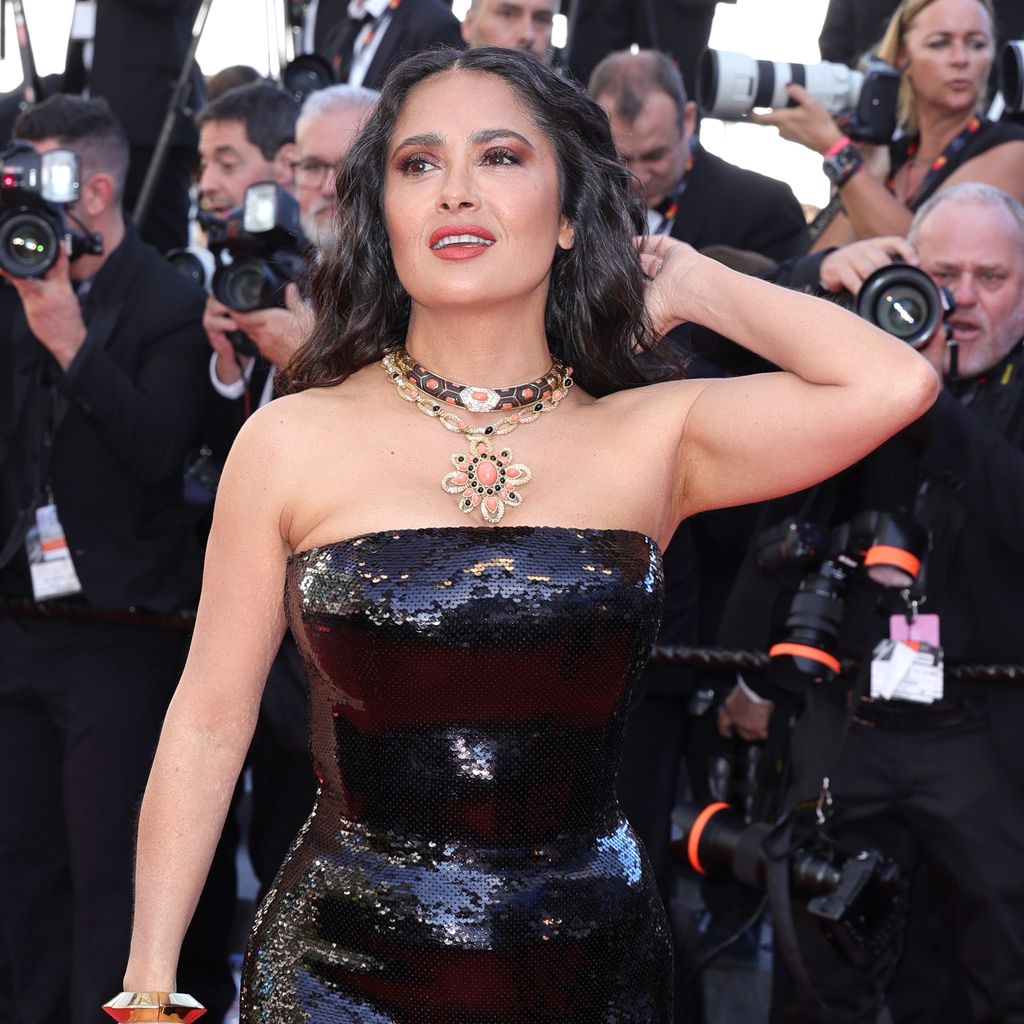 Salma Hayek bei der Premiere von "Emilia Perez" 2024 in Cannes