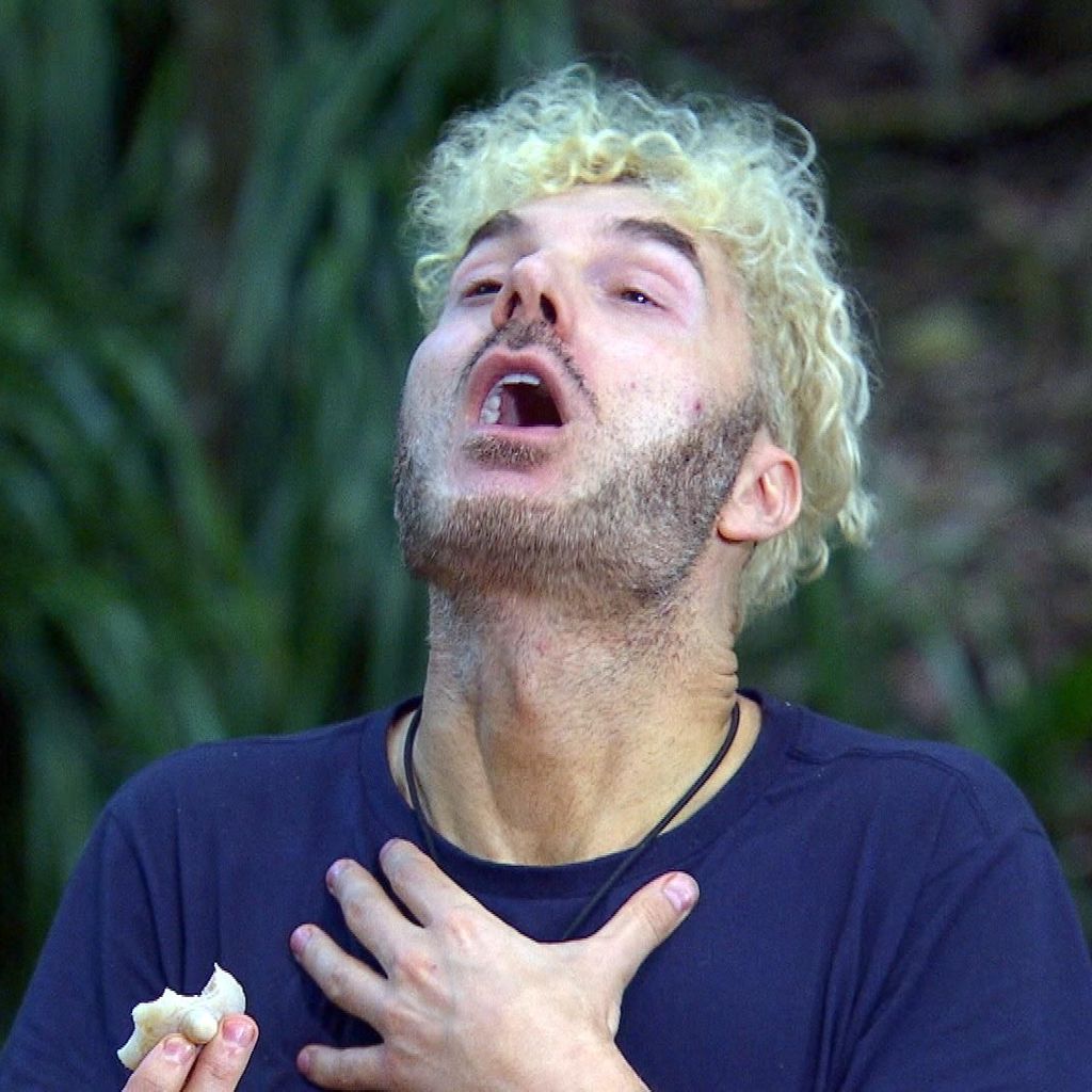 Sam Dylan bei der Dschungelprüfung an Tag sechs, Januar 2025