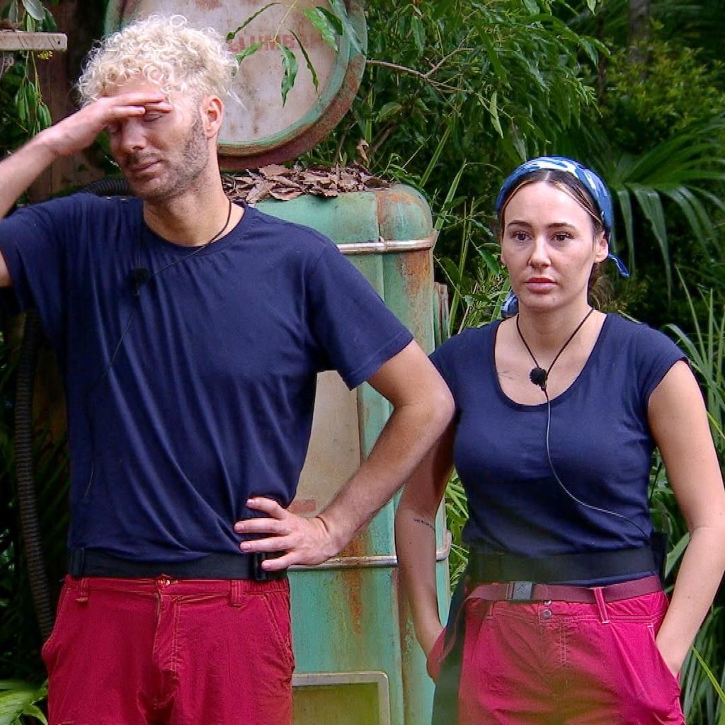 Sam Dylan und Alessia Herren bei der Dschungelprüfung